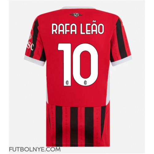 Camiseta AC Milan Rafael Leao #10 Primera Equipación para mujer 2024-25 manga corta